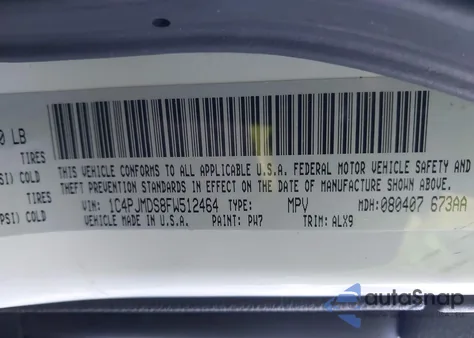 2015 Jeep Cherokee Limited из США, поврежденный, VIN 1C4PJMDS8FW512464